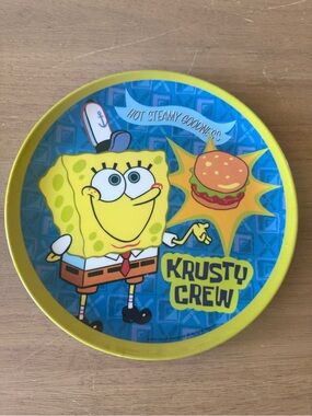 Vintage Y2K (2004) SpongeBob melamine children’s plate